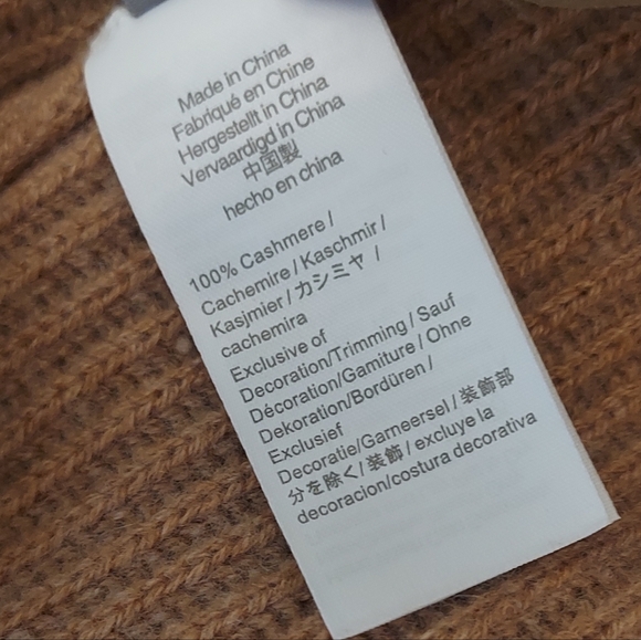 J. Crew Crewneck Cashmere Pullover Sweater Size Small Tan Camel Ribbed - Picture 11 of 13